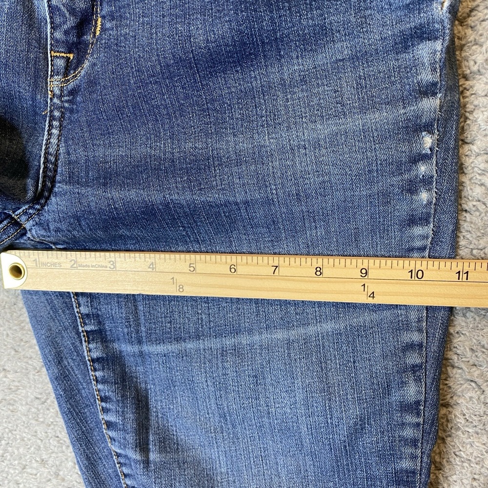 LL Bean Womens Classic Fit Boot Cut Jeans Size 8 MT Blue Stretch Country Cowgirl - Picture 9 of 16